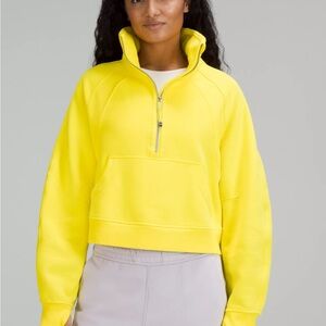Lulu Lemon Yellow Half-Zip Women's Top